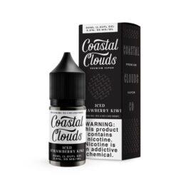 Shop Coastal Clouds Iced Strawberry Kiwi 30ml Nic Salt Vape Juice in australian