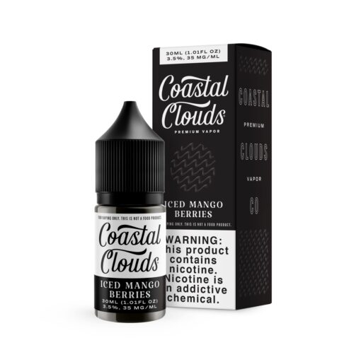 Shop Coastal Clouds Mango Berries Ice 30ml Nic Salt Vape Juice in australian