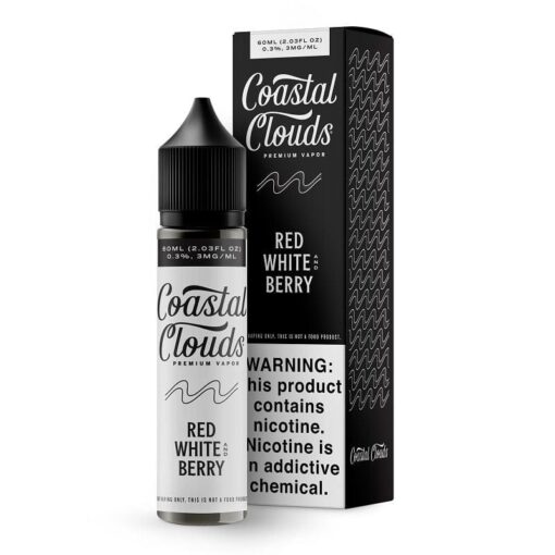 Shop Coastal Clouds Red White Berry Vape Juice 60ml in australian