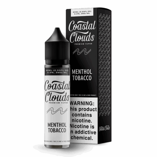 Shop Coastal Clouds Menthol Tobacco Vape Juice 60ml in australian