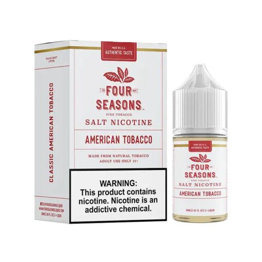 Shop Four Seasons E-Liquids American Tobacco 30ml Nic Salt Vape Juice in australian