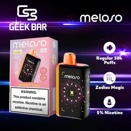 Shop Geek Bar Meloso Bar 30K Disposable Vape (5%, 30000 Puffs) in australian