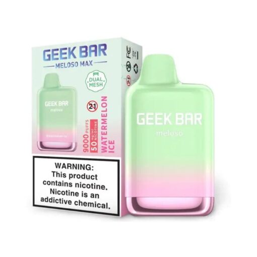 Shop Geek Bar Meloso MAX Disposable Vape (5%, 9000 Puffs) in australian