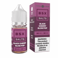 Shop Glas BSX Black Cherry Blow Pop Nic Salt Vape Juice 30ml in australian