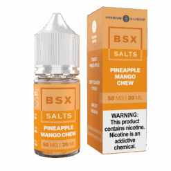Shop Glas BSX Pineapple Mango Chew Nic Salt Vape Juice 30ml in australian