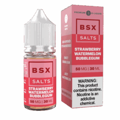 Shop Glas BSX Strawberry Watermelon Bubblegum Nic Salt Vape Juice 30ml in australian