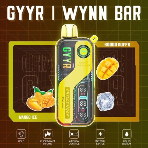 Shop GYYR WYNN Bar Challenger 30K Disposable Vape (5%, 30000 Puffs) in australian