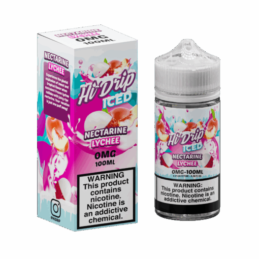Shop Hi-Drip Iced Nectarine Lychee 100ml Vape Juice in australian
