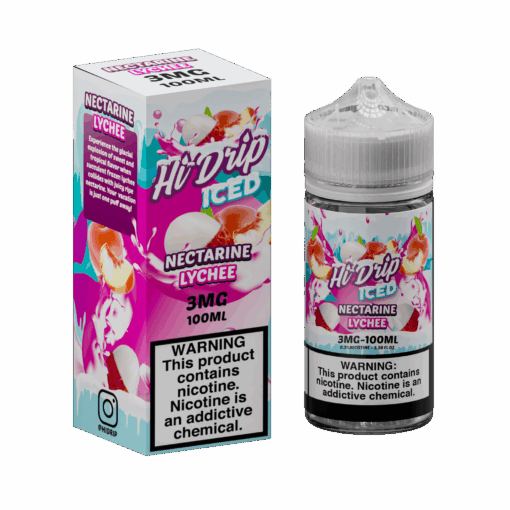 Shop Hi-Drip Iced Nectarine Lychee 100ml Vape Juice in australian