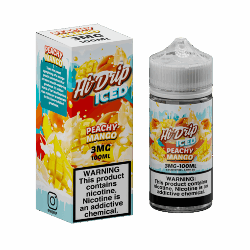 Shop Hi-Drip Iced Peachy Mango 100ml Vape Juice in australian