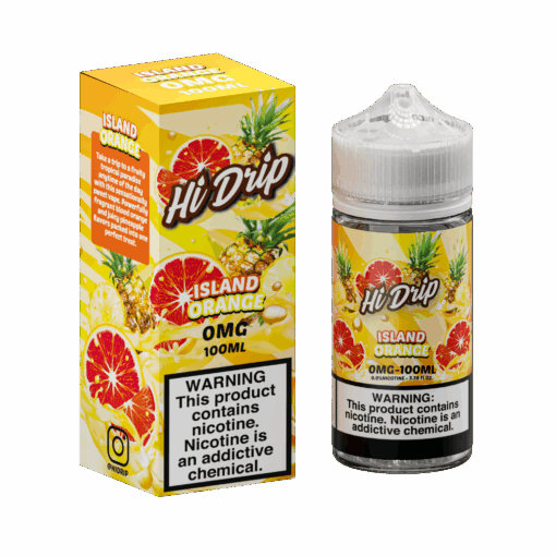 Shop Hi-Drip Island Orange 100ml Vape Juice in australian