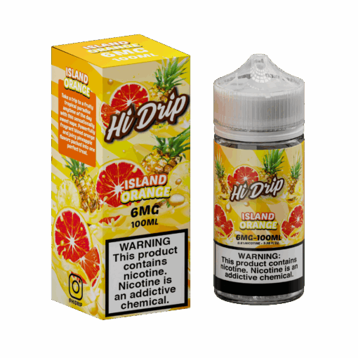 Shop Hi-Drip Island Orange 100ml Vape Juice in australian