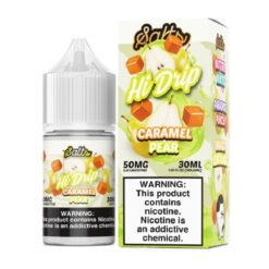 Shop Hi-Drip Caramel Pear Nic Salt Vape Juice 30ml in australian