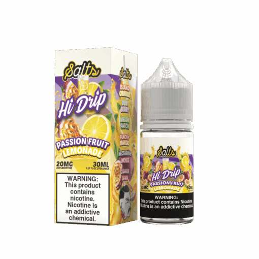 Shop Hi-Drip Passionfruit Lemonade 30ml Nic Salt Vape Juice in australian