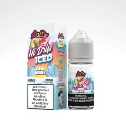 Shop Hi-Drip Salts Iced Dew Berry 30ml Nic Salt Vape Juice in australian