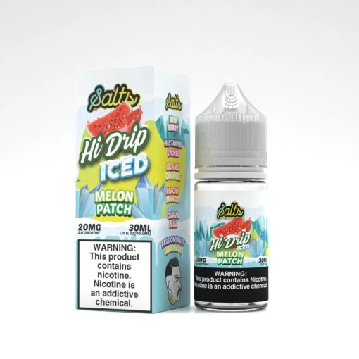 Shop Hi-Drip Salts Iced Watermelons Melon Patch 30ml Nic Salt Vape Juice in australian