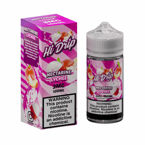 Shop Hi-Drip Nectarine Lychee 100ml Vape Juice in australian