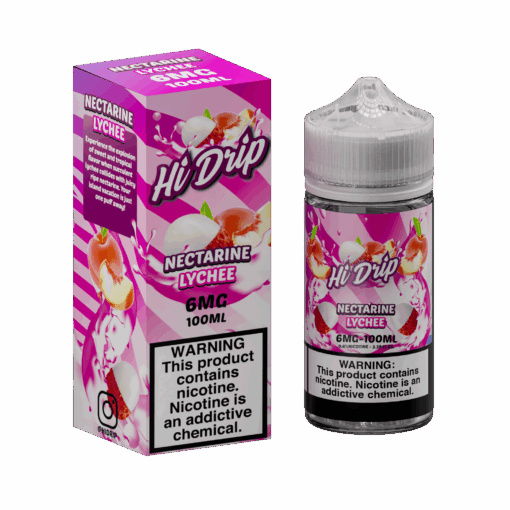 Shop Hi-Drip Nectarine Lychee 100ml Vape Juice in australian