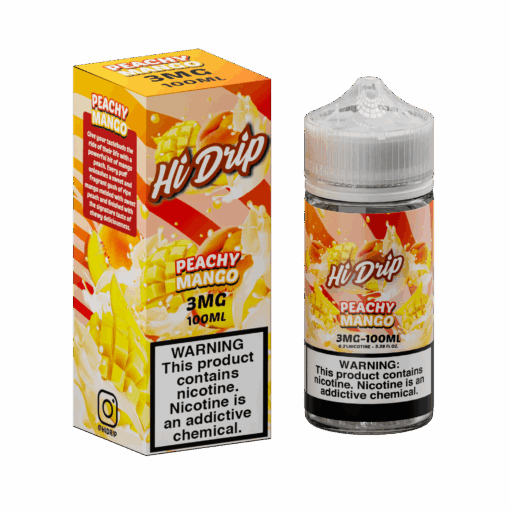 Shop Hi-Drip Peachy Mango 100ml Vape Juice in australian