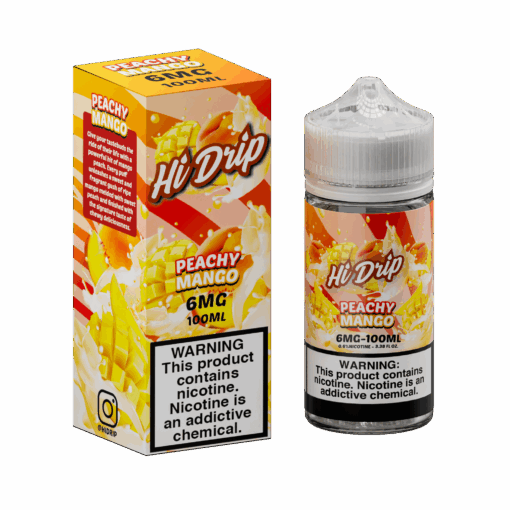 Shop Hi-Drip Peachy Mango 100ml Vape Juice in australian
