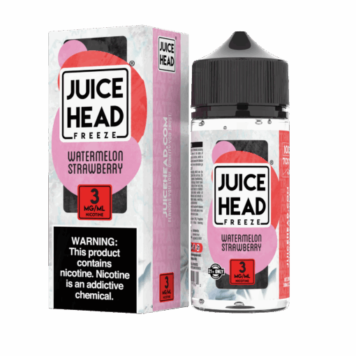 Shop Juice Head FREEZE Watermelon Strawberry Synthetic Vape Juice 100ml in australian
