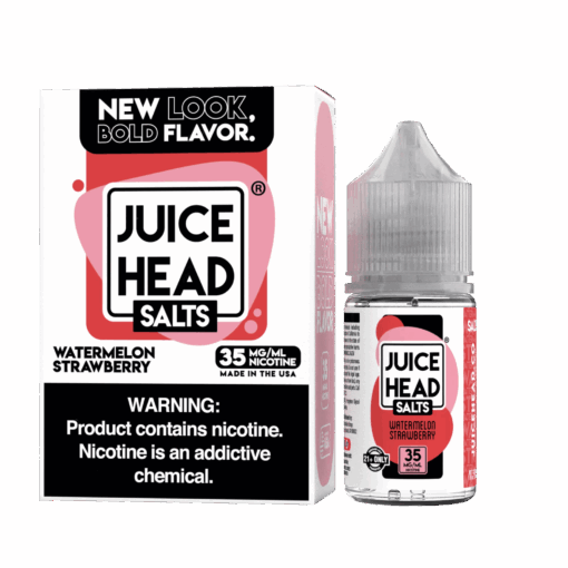 Shop Juice Head Watermelon Strawberry Synthetic Nic Salt Vape Juice 30ml in australian