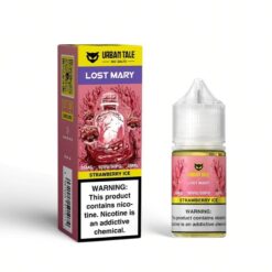 Shop Lost Mary x Urban Tale Strawberry Ice Nic Salt Vape Juice 30ml in australian