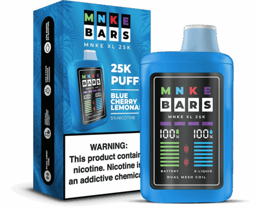 Shop MNKE Bars XL 25K Disposable Vape (0% & 5%, 25000 Puffs) in australian