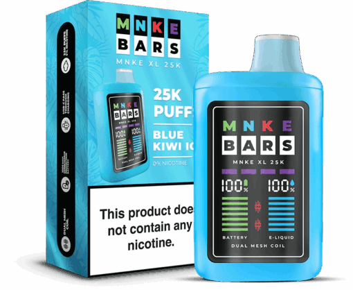 Shop MNKE Bars XL 25K Disposable Vape (0% & 5%, 25000 Puffs) in australian
