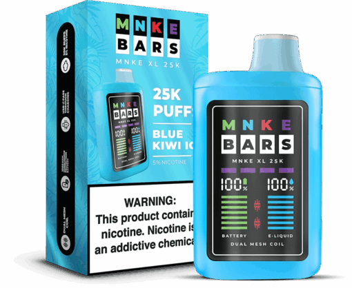 Shop MNKE Bars XL 25K Disposable Vape (0% & 5%, 25000 Puffs) in australian