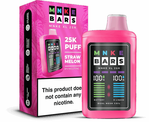 Shop MNKE Bars XL 25K Disposable Vape (0% & 5%, 25000 Puffs) in australian