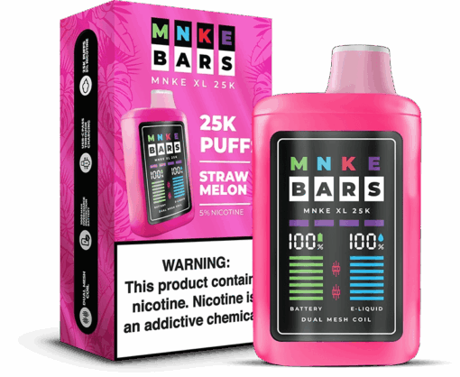 Shop MNKE Bars XL 25K Disposable Vape (0% & 5%, 25000 Puffs) in australian