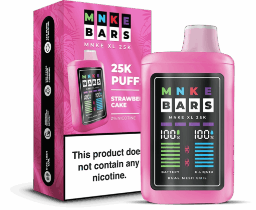 Shop MNKE Bars XL 25K Disposable Vape (0% & 5%, 25000 Puffs) in australian