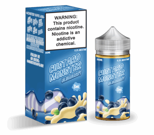 Shop Custard Monster Blueberry Custard 100ml Vape Juice in australian