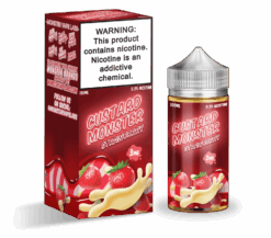 Shop Custard Monster Strawberry Custard 100ml Vape Juice in australian