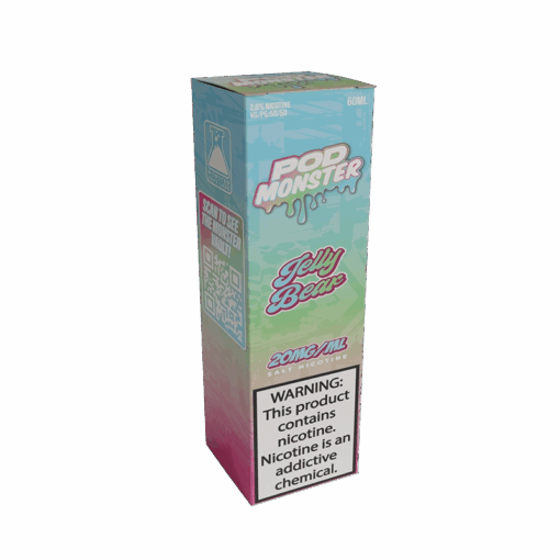 Shop Pod Monster Salts Jelly Bear Synthetic Vape Juice 60ml in australian