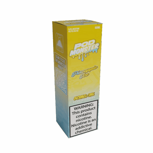 Shop Pod Monster Salts Pineapple Ice Synthetic Vape Juice 60ml in australian
