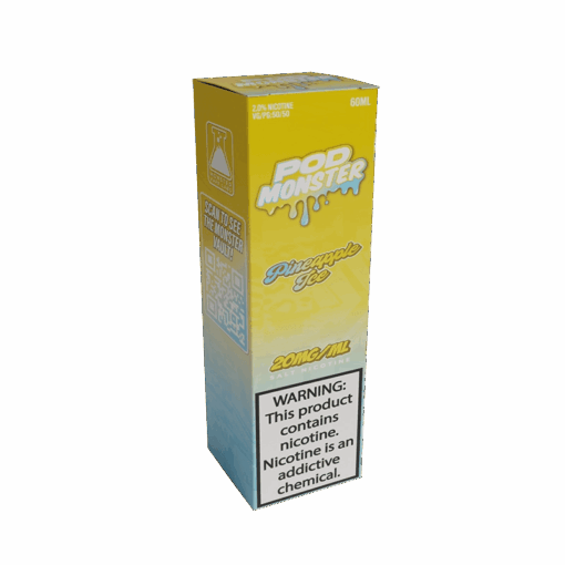 Shop Pod Monster Salts Pineapple Ice Synthetic Vape Juice 60ml in australian
