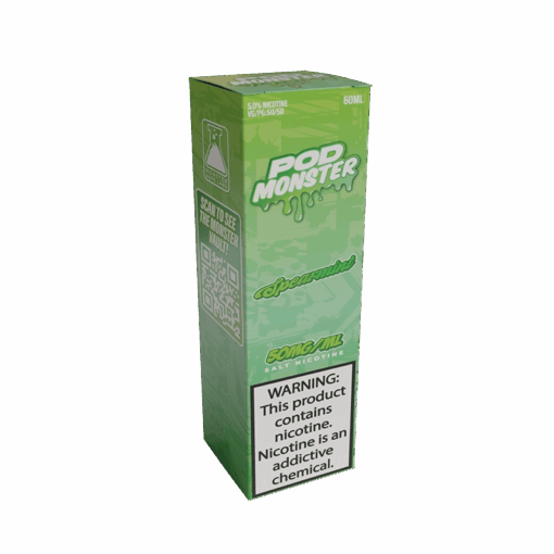 Shop Pod Monster Salts Spearmint Synthetic Vape Juice 60ml in australian