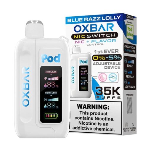 Shop OXBAR x Pod Juice Nic Switch 35K Disposable Vape (0%-5%, 35000 Puffs) in australian