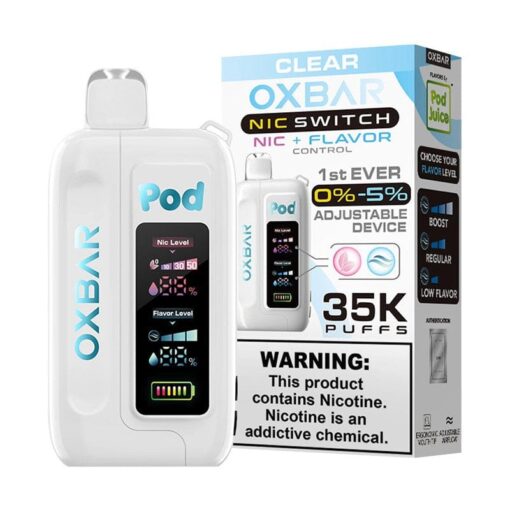 Shop OXBAR x Pod Juice Nic Switch 35K Disposable Vape (0%-5%, 35000 Puffs) in australian