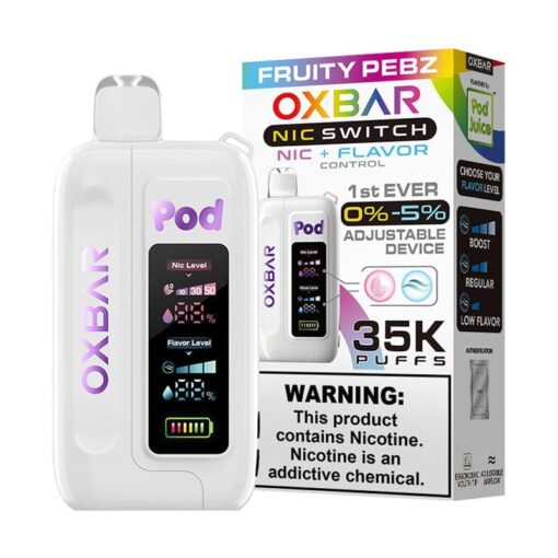 Shop OXBAR x Pod Juice Nic Switch 35K Disposable Vape (0%-5%, 35000 Puffs) in australian