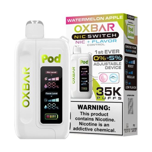 Shop OXBAR x Pod Juice Nic Switch 35K Disposable Vape (0%-5%, 35000 Puffs) in australian