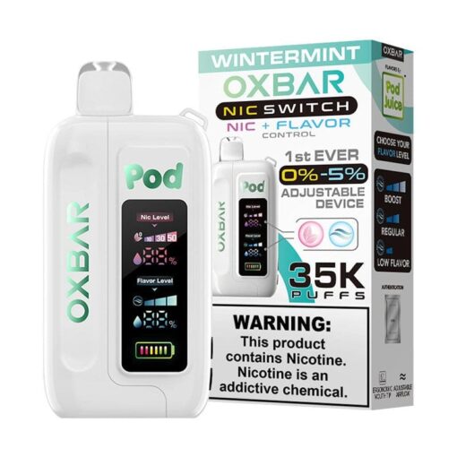 Shop OXBAR x Pod Juice Nic Switch 35K Disposable Vape (0%-5%, 35000 Puffs) in australian