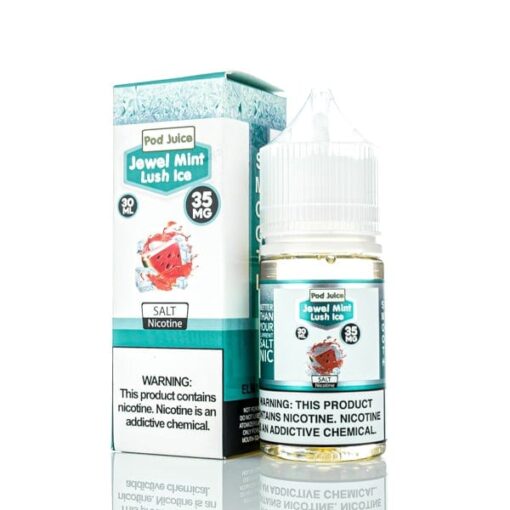 Shop Pod Juice Jewel Mint Lush Ice TF 30ml Nic Salt Vape Juice in australian