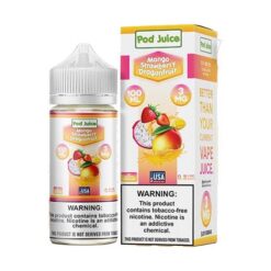 Shop Pod Juice Mango Strawberry Dragonfruit TF 100ml Vape Juice in australian