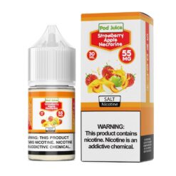 Shop Pod Juice Strawberry Apple Nectarine TF 30ml Nic Salt Vape Juice in australian