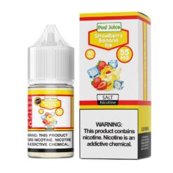 Shop Pod Juice Strawberry Banana Ice TF 30ml Nic Salt Vape Juice in australian