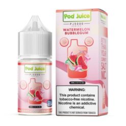 Shop Pod Juice Watermelon Bubblegum PJ5000 TF 30ml Nic Salt Vape Juice in australian