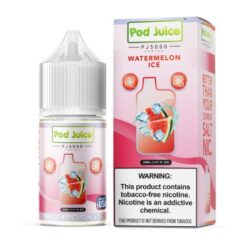 Shop Pod Juice Watermelon Ice PJ5000 TF 30ml Nic Salt Vape Juice in australian